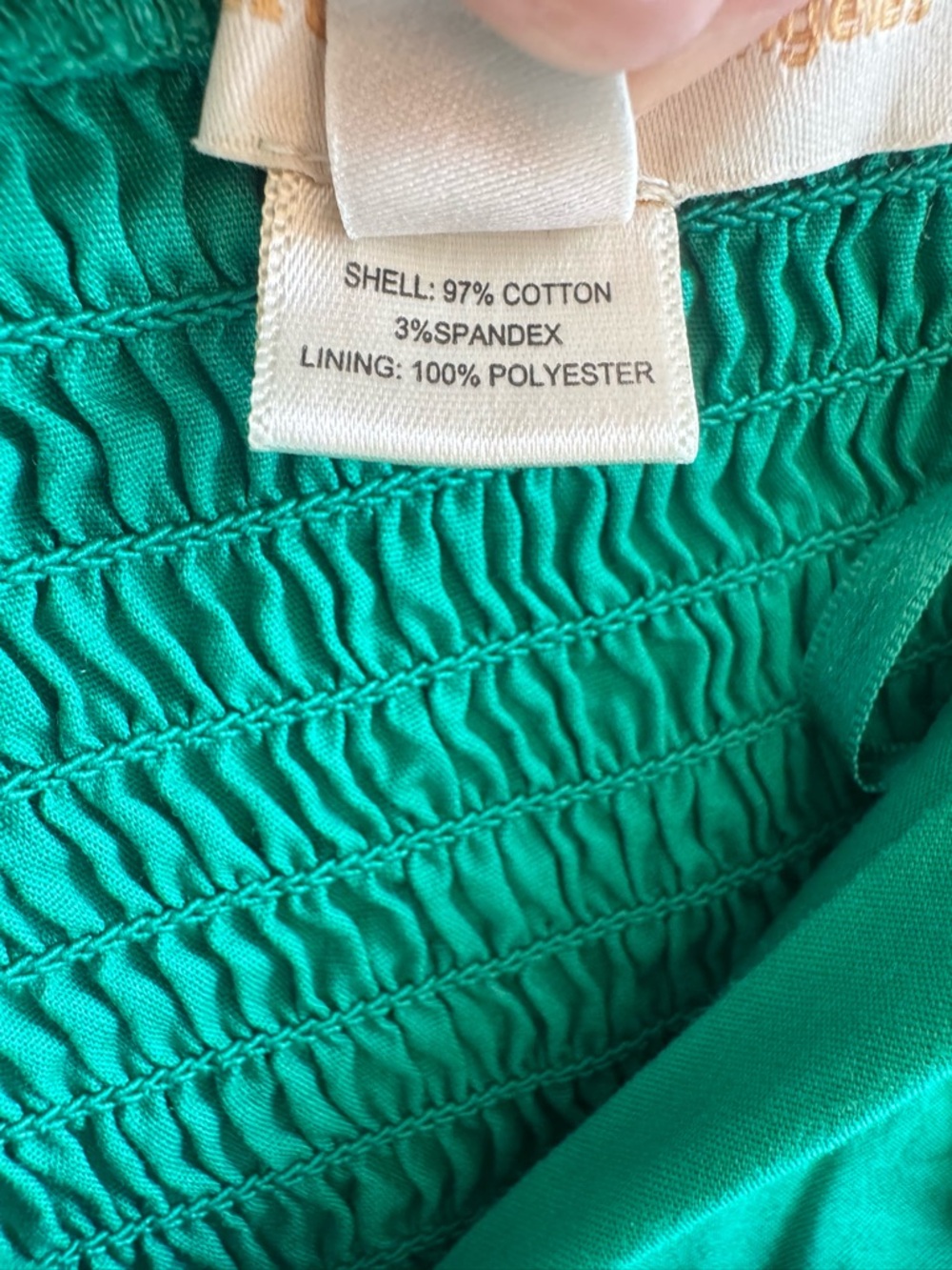 Monteau Los Angeles Bubble Hem Green Midi Dress Spaghetti Straps with Pockets L - Picture 13 of 16